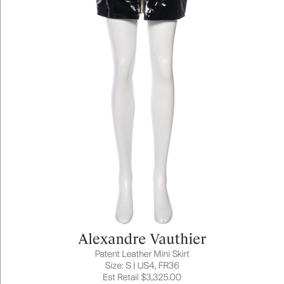 Patent leather mini skirt - Picture 4 of 4